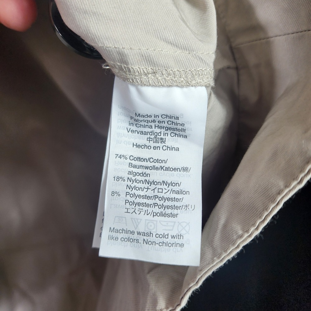 Madewell‎ Tan Utility Belted A-Line Midi Skirt Size 4 Button Front Pockets - Picture 4 of 6